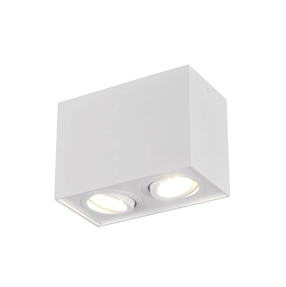 Loftlampe Biscuit, 2 lyskilder, hvid