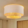 Loftlampe Boho, Ø 60 cm, ecru/jute