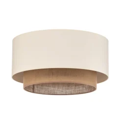 Loftlampe Boho, Ø 60 cm, ecru/jute