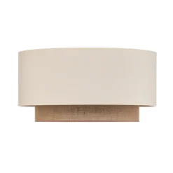 Loftlampe Boho, Ø 60 cm, ecru/jute