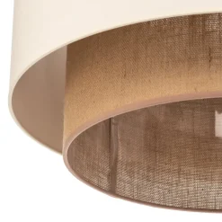 Loftlampe Boho, Ø 60 cm, ecru/jute