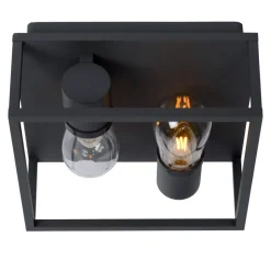 Loftlampe Carlyn badeværelse 2 lyskilder sort