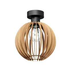 Loftlampe Clay, Ø 23 cm, birkeplywood, E27