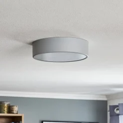 Loftlampe Cleo 300, Ø 30 cm grå