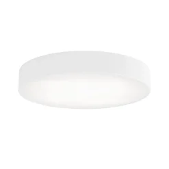Loftlampe Cleo, Ø 50 cm, IP54, hvid, metal, E27