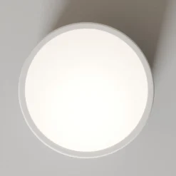 Loftlampe Cleo, Ø 20 cm, IP20, hvid, metal, E27