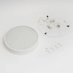 Loftlampe Cleo, Ø 40 cm, IP20, hvid, metal, E27