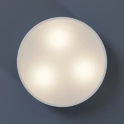 Loftlampe Cleo, Ø 40 cm, IP20, hvid, metal, E27