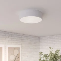 Loftlampe Cleo, Ø 30 cm, IP20, hvid, metal, E27