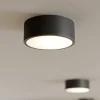 Loftlampe Cleo, Ø 20 cm, IP20, sort, metal, E27
