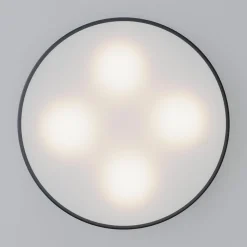 Loftlampe Cleo, Ø 50 cm, IP20, sort, metal, E27