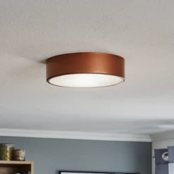 Loftlampe Cleo 300, Ø 30 cm kobber