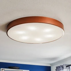 Loftlampe Cleo 800, Ø 78 cm kobber