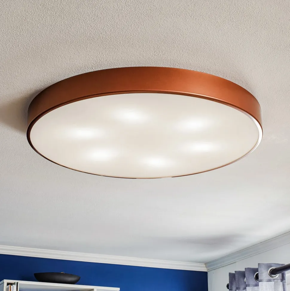 Loftlampe Cleo 800, Ø 78 cm kobber