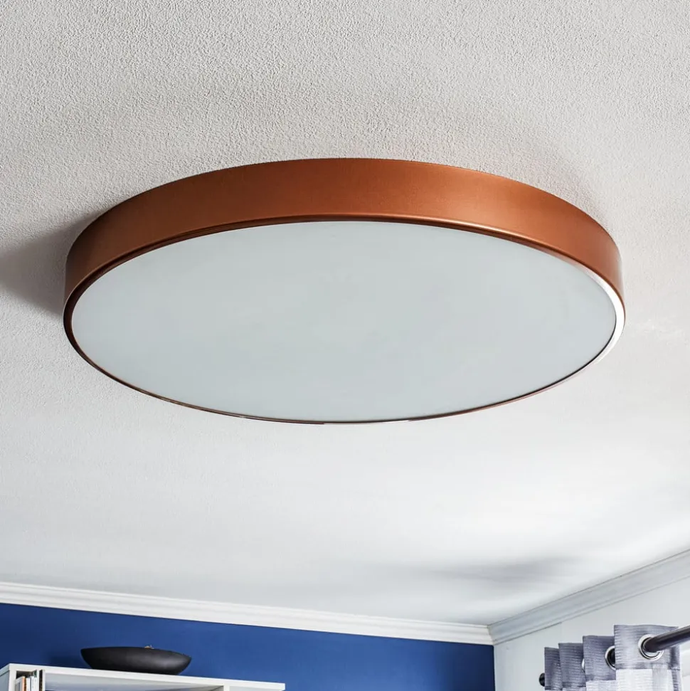 Loftlampe Cleo 800, Ø 78 cm kobber