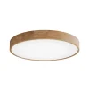 Loftlampe Cleo DR800, egetræ, Ø 80 cm, 6 lyskilder, E27