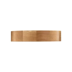Loftlampe Cleo DR375, IP54, Ø 37,5 cm, egetræ, E27