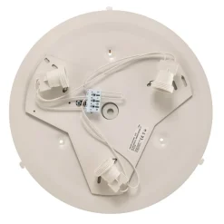 Loftlampe Cleo DR375, IP54, Ø 37,5 cm, egetræ, E27