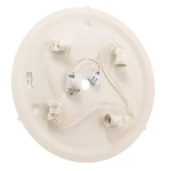 Loftlampe Cleo DR475, IP20, sensor, Ø 48 cm, egetræ