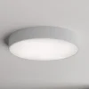 Loftlampe Cleo 500, grå, sensor, IP54, Ø 50 cm, metal