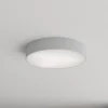 Loftlampe Cleo 400, grå, sensor, IP54, Ø 40 cm, metal