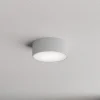 Loftlampe Cleo 200, grå, sensor, IP54, Ø 20 cm, metal