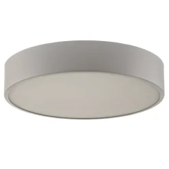 Loftlampe Cleo 400, grå, sensor, IP20, Ø 40 cm, metal