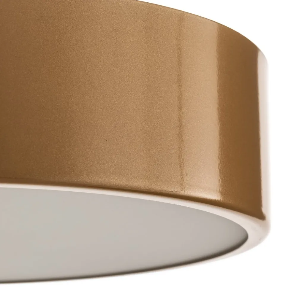 Loftlampe Cleo 300, guld, sensor, IP20, Ø 30 cm, metal