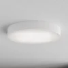 Loftlampe Cleo 500, hvid, sensor, IP54, Ø 50 cm, metal