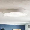 Loftlampe Cleo 600, hvid, sensor, IP20, Ø 60 cm, metal