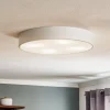 Loftlampe Cleo 500, hvid, sensor, IP20, Ø 50 cm, metal