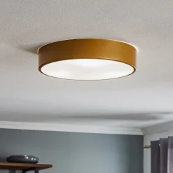 Loftlampe Cleo 400, IP54, Ø 40 cm guld