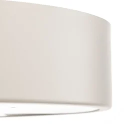 Loftlampe Cleo 400, IP54, Ø 40 cm hvid