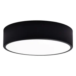 Loftlampe Cleo 300, IP54, Ø 30 cm sort