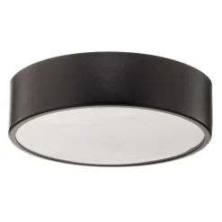 Loftlampe Cleo 300, IP54, Ø 30 cm sort