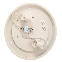 Loftlampe Cleo 300, IP54, Ø 30 cm sort