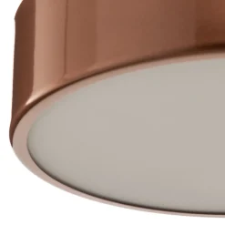 Loftlampe Cleo 300, kobber, sensor, IP20, Ø 30 cm, metal