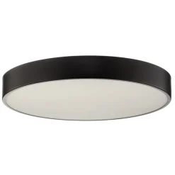 Loftlampe Cleo 600, sort, sensor, IP20, Ø 60 cm, metal