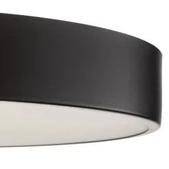 Loftlampe Cleo 600, sort, sensor, IP20, Ø 60 cm, metal