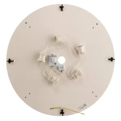 Loftlampe Cleo 600, sort, sensor, IP20, Ø 60 cm, metal