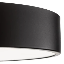 Loftlampe Cleo 400, sort, sensor, IP20, Ø 40 cm, metal