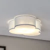 Loftlampe Cloud, blå, 63 cm lang, tekstil, sky, E27