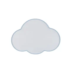 Loftlampe Cloud, blå, 43 cm lang, tekstil, sky, E27