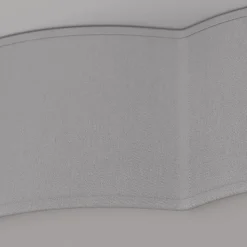 Loftlampe Cloud i tekstil, længde 62 cm, grå