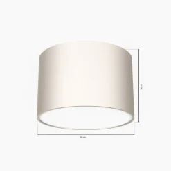 Loftlampe Cloudy 1 lyskilde hvid