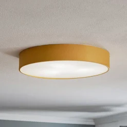 Loftlampe Dayton, lakeret i guld Ø 45 cm