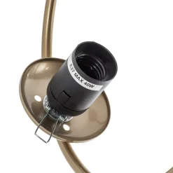 Loftlampe Dolunay, Ø 26 cm, guldfarvet, glas, E27