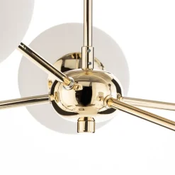 Loftlampe Dori, 5 lyskilder, guld