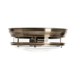 Loftlampe Edinburgh i antik messing