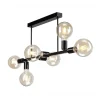 Loftlampe Eliza, 6 lyskilder, sort